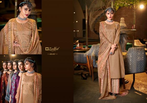 Zulfat Mohini 8 Designer Cotton Embroidery Dress Materials